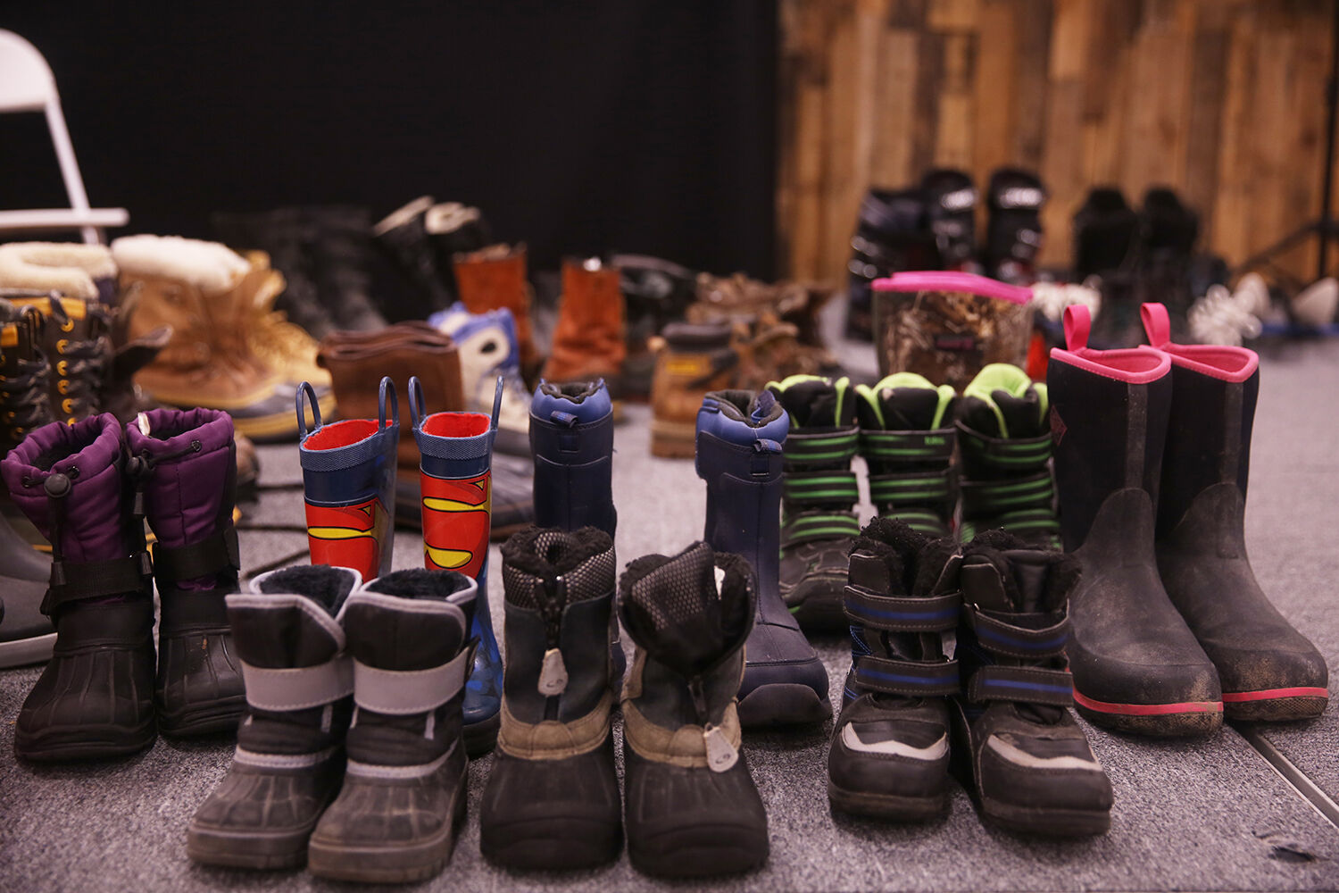 Winter boots and coats are some of the more popular items